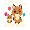Big brother baby fox