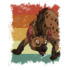Retro hyena safari