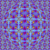FRACTAL PATTERN LIGHT OP ART