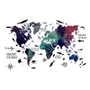 world map with oceans