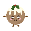 Weihnachtspudding Kawaii - Weihnachten