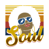 Soul music retro design 70s