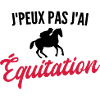 Je peux pas j'ai équitation