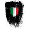 Distressed Italian Flag Shield