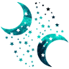 moon and stars