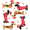Christmas Dachshund