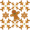 Lebkuchen Muster Lebkuchenmänner und Sterne