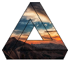 Nature triangle mountains / gift