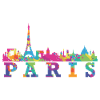Paris Skyline Impression Souvenir Geschenkidee