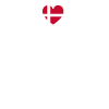 Denmark flag heartbeat