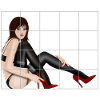 sexy lady behind bars