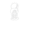 Handala looking to Palestine