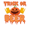 Trick oder Bier Lustiges Halloween