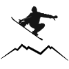 Snowboarder - winter sports - mountains