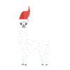 Christmas alpaca