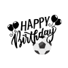 "Happy Birthday" mit Fußball
