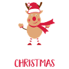 Merry Christmas moose