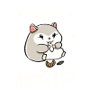 Hamster amoureux motif