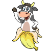 Cow from a banana