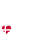 Copenhague Danemark Skyline Drapeau Heartbeat