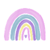 Schöner, bunter Regenbogen