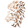 Tribal african lion