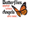 Butterflies angel autumn leaves caterpillar