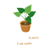 Plants Happy Plants Lover Gift