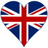 Great Britain Flag Heart