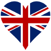 Great Britain Flag Heart