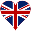 Great Britain Flag Heart