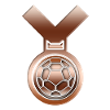 Bronze football Awards Medal
