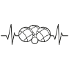 Heartbeat pulse boules bocce balls