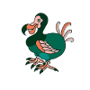 Dodo Loco divertidos dibujos animados de aves dodo