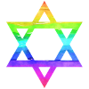 Star of David rainbow