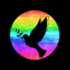 Peace dove rainbow