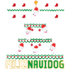 Poodle Feliz Navidog Merry Chritsmas