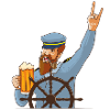 captain sailor comic beer