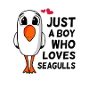 Kun en dreng, der elsker måger, der siger gave