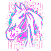 Pferd - Pink Lila