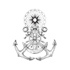 Anchor with compass