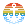 Anchor in sunset