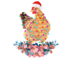 Chicken Merry Christmas