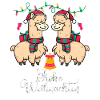 Weihnachten Lama