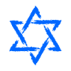 Davidstern Symbol Blau Stern