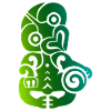 Maori Tiki Koru Polynesialainen heimotatuointilahja