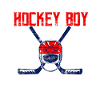 Hockey Boy Giocatore di hockey su ghiaccio Boy Son Winter