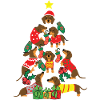 Dachshund Dog Owner Christmas Tree