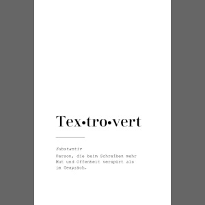 Textrovert | Poster