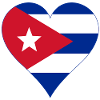 Cuba Drapeau Coeur